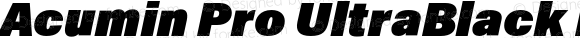 Acumin Pro UltraBlack Italic