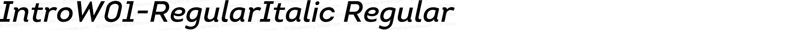 IntroW01-RegularItalic Regular