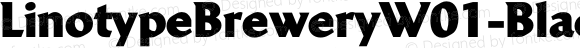 LinotypeBreweryW01-Black Regular