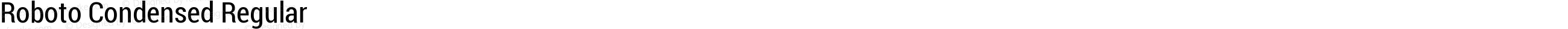 Roboto Condensed Regular