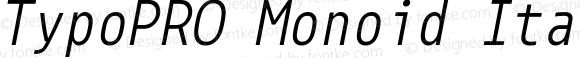 TypoPRO Monoid Italic