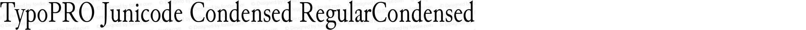 TypoPRO Junicode Condensed RegularCondensed