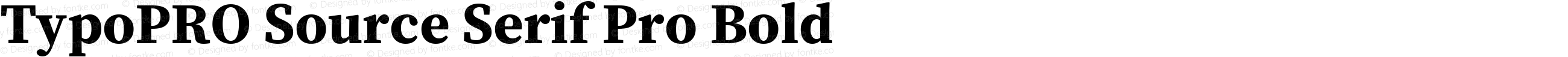 TypoPRO Source Serif Pro Bold