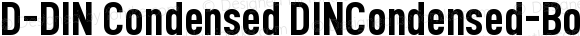 D-DIN Condensed DINCondensed-Bold