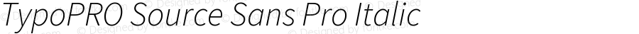 TypoPRO Source Sans Pro Italic