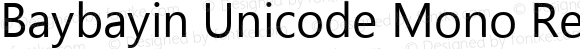 Baybayin Unicode Mono Regular