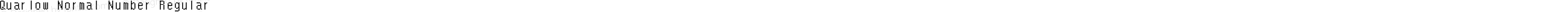 Quarlow Normal Number Regular