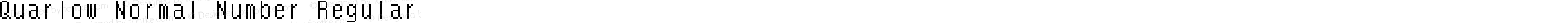Quarlow Normal Number Regular