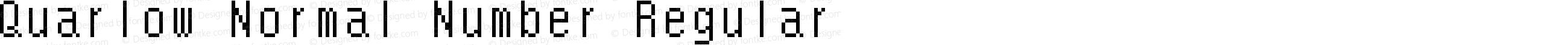 Quarlow Normal Number Regular