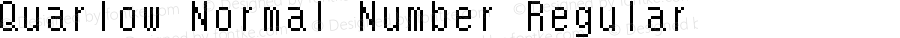 Quarlow Normal Number Regular