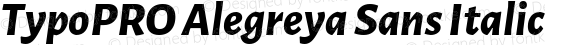 TypoPRO Alegreya Sans ExtraBold Italic