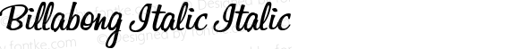 Billabong Italic Italic