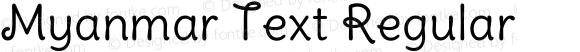 Myanmar Text Regular