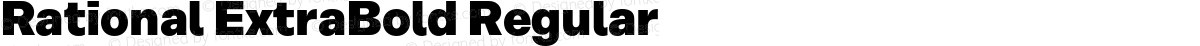 Rational ExtraBold Regular