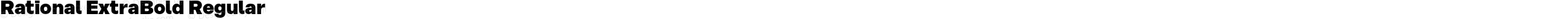Rational ExtraBold Regular