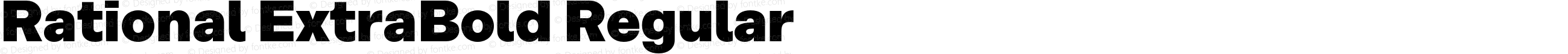 Rational ExtraBold Regular