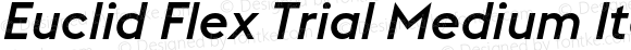 Euclid Flex Trial Medium Italic
