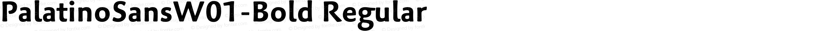 Palatino Sans W01 Bold