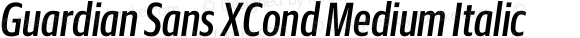 Guardian Sans XCond Medium Italic
