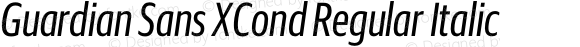 Guardian Sans XCond Regular Italic
