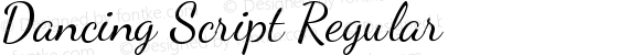 Dancing Script Regular Version 1.002