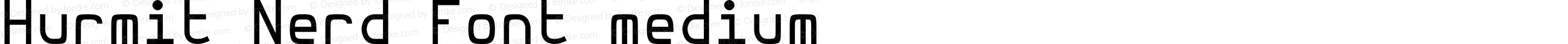 Hurmit Nerd Font medium