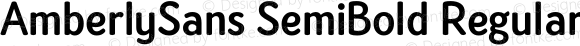 AmberlySans SemiBold Regular Version 1.000;PS 001.000;hotconv 1.0.88;makeotf.lib2.5.64775