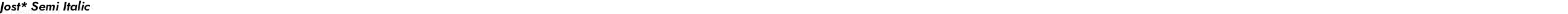 Jost* Semi Italic