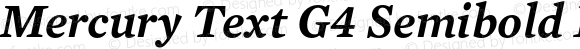 Mercury Text G4 Semibold Italic