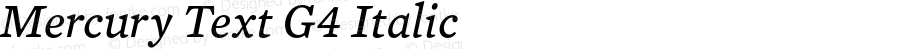 MercuryText-G4Italic