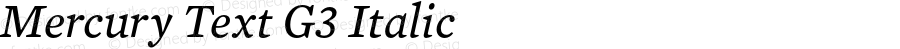 MercuryText-G3Italic