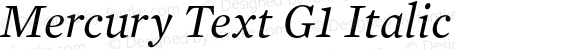 MercuryText-G1Italic