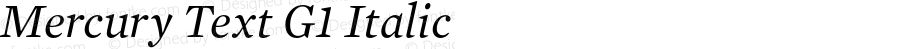 MercuryText-G1Italic