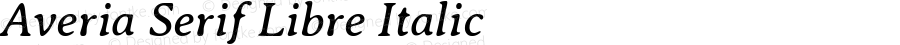 Averia Serif Libre Italic