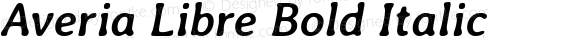 Averia Libre Bold Italic
