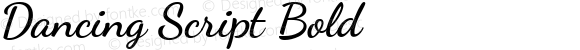Dancing Script Bold Version 1.002
