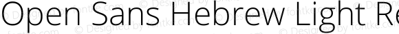 Open Sans Hebrew Light Regular