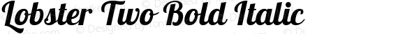 Lobster Two Bold Italic