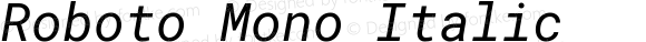 Roboto Mono Italic