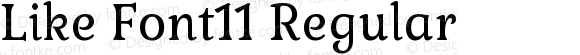 Like Font11 Regular