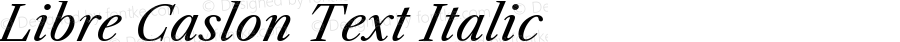 Libre Caslon Text Italic