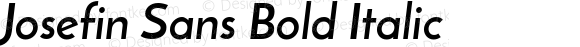 Josefin Sans Bold Italic