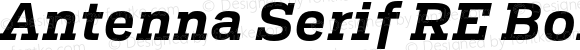 Antenna Serif RE Bold Italic Version 1.0
