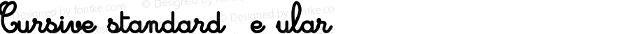 Cursive standard Regular