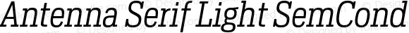 Antenna Serif Light SemCond Italic