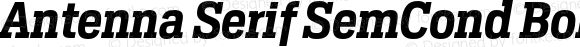 Antenna Serif SemCond Bold Italic