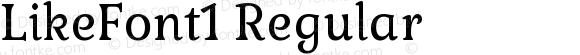 LikeFont1 Regular