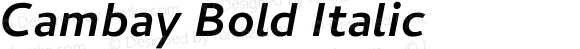 Cambay Bold Italic