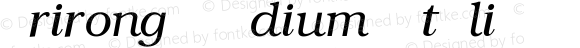 Trirong Medium Italic