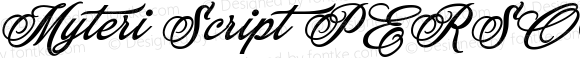 Myteri Script PERSONAL USE ONLY Bold Italic PERSONAL USE ONLY